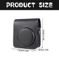 thumbnail image 3 of Yaouit Instant Camera Case, Protective Case, Removable Case Cover for Mini 40 Instant Camera, PU Leather Bag with Pocket and Adjustable Shoulder Strap (Black), 3 of 9