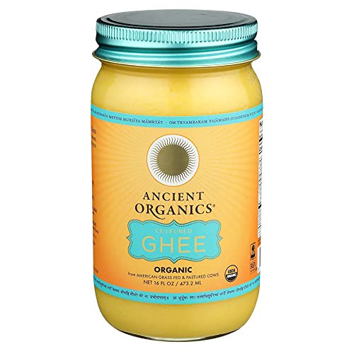 Ancient Organics Organic Cultured Ghee, Organic Grass Fed Ghee Butter