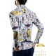 thumbnail image 4 of Camisa Hombre Casual Slim Fit Blanca Esfinges Letras Moon Ra, 4 of 6