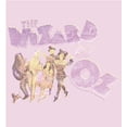 thumbnail image 5 of Wizard Of Oz Cartoon Group Shot Women's Pink Crew Neck Short Sleeve Crop Tee-Medium, 5 of 5