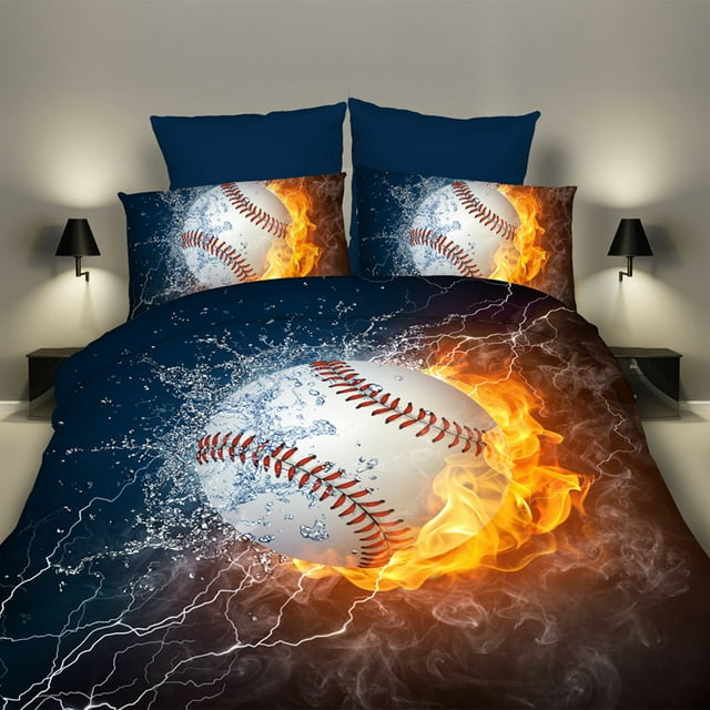 3D Printing Home Textile Basketball Sports Quilt Cover Three-piece Set Four-piece Bedding