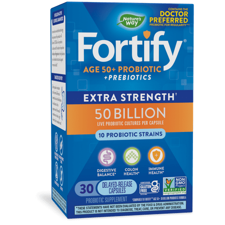 UPC 033674115824 product image for Fortify Age 50+ Extra Strength Probiotic Capsules  50 Billion Live Cultures  Dig | upcitemdb.com