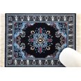 thumbnail image 2 of Navy Blue Oriental Woven Mousepad - Turkish Style Miniature Carpet Mousemat, 2 of 5