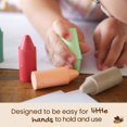 thumbnail image 4 of Crayons Honeysticks de cera de abejas 100% pura (paquete de 12), colores pastel, 4 of 6