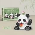 thumbnail image 1 of Cute Mini Chinese Style Animal Building Blocks Set, Creative DIY Assembled Panda Model, Educational Bricks Puzzle Toy, Ideal Birthday and Holiday Gift for Boys Kids, 1 of 7