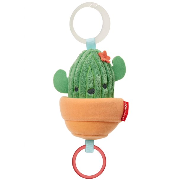 Juguete para cochecito de bebé Skip Hop, puesto de granja Grow & Play Jitter, cactus