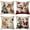 A003- Style C, variant on Christmas Throw Pillow Covers, Embroidered Pillow Covers, Christmas Home Decor, Couch Cushion Covers for Sofa, 4 Pack 18X18 Inch Faux Embroidery Pattern Square Pillow Cases, with