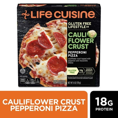 Life Cuisine Gluten Free Frozen Cauliflower Crust Pepperoni Pizza - 6oz