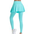 thumbnail image 4 of fheaev Yoga Legging With Skirt For Women Workout Active Golf Skirt Tennis Skirt With Leggings Exercise Skirts Hiking Athletic Pleated Yoga Legging With Skirts Women Tennis Leggings Clothes, 4 of 5