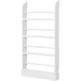 Homfa 4Tier Wooden Bookshelf, Children's Bookcase with Shelves, White
