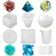 thumbnail image 1 of Moldes de resina de silicona 5 piezas de moldes de fundición de resina, incluidos esféricos, cúbicos, piramidales, cuadrados, redondos, etc. Xemadio HMHZ1316, 1 of 6