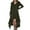 C-Dark Green625, variant on Womens Long Zip Up Coats Dress High-Low Turndown Collar Fall Maxi Jacket Dress Long Sleeve Solid Color Trendy Coat