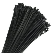 200pcs 10 Inch 22 Lbs Cable Zip Ties Self-Locking Long Nylon Cable Tie Wraps 4mm for Cord Management, Black