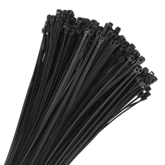 500pcs 8 Inch 11 Lbs Cable Zip Ties Self-Locking Small Nylon Cable Tie Wraps 1/8" for Cord Management, Black