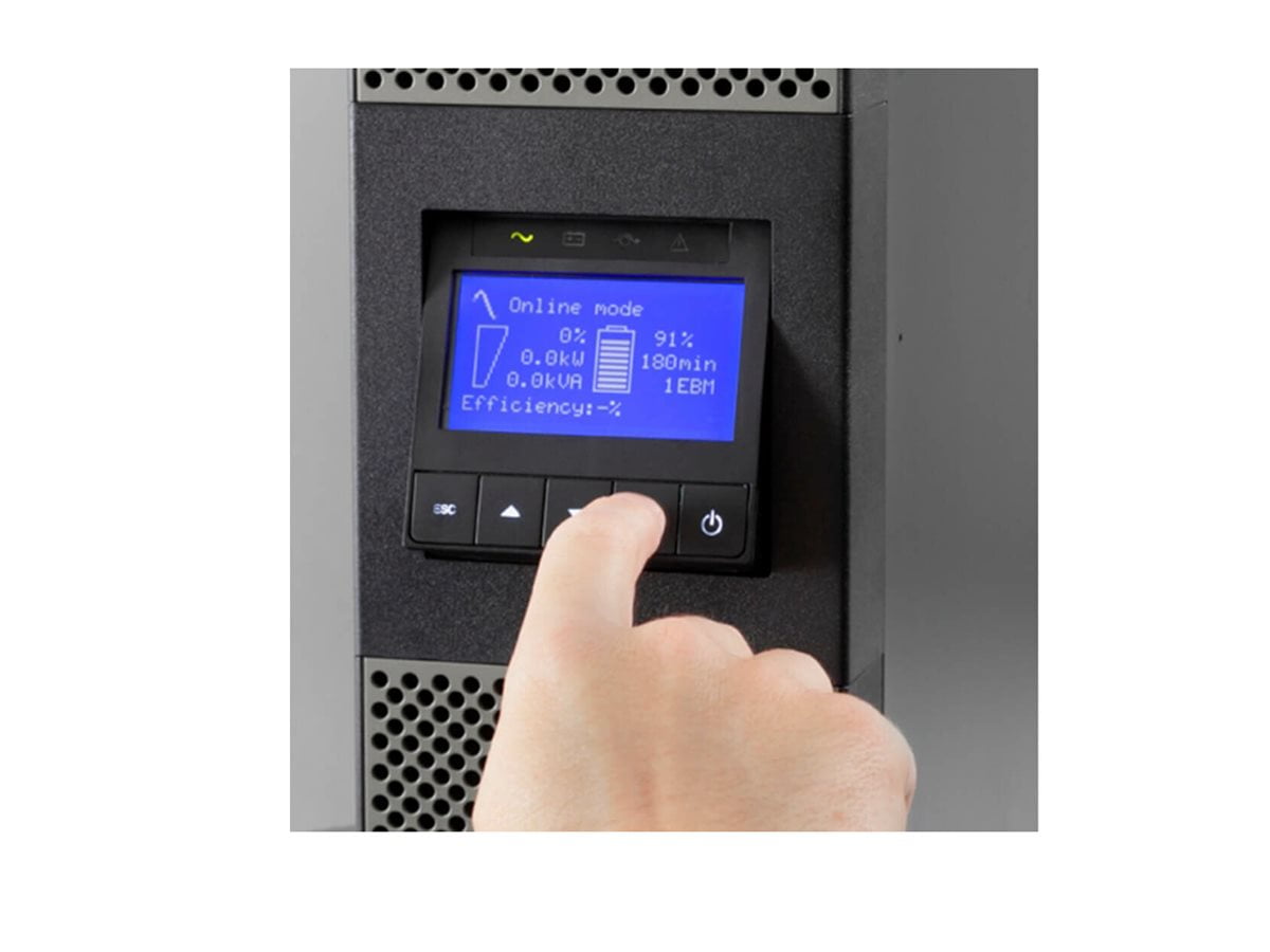 Eaton 9PX UPS, 3U, 3000 VA, 3000 W, L6-30P input, Outputs: (2) L6-20R, (2) L6-30R, 208V