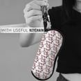 thumbnail image 5 of Vsdgher Cherry Blossoms Sunglasses Soft Case Neoprene Zipper Eyeglass Case, Zipper Portable Spectacle Cases for Men Women, 5 of 6