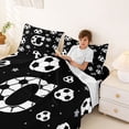 thumbnail image 3 of Erosebridal Boys Personalized Gifts Full Size Sheets,Alphabet C Kids Bed Sheets For Football Sport Games Lover 4-Piece, 3 of 6