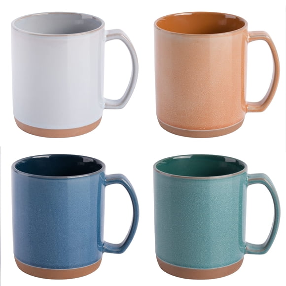 Set de 4 Tazas Mr. Coffee Dorsey de 520 ml de Loza