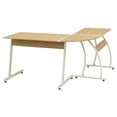 thumbnail image 3 of vidaXL Bureau d'Angle en Chêne en Forme de L, 3 of 5