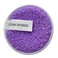 thumbnail image 1 of Reusable Makeup Remover Pads Round Makeup Remover Pads Soft Makeup Remover Sponge Washable Unisex Suitable For All Skin Types Can Be Used For Makeup Founda,Purple Pink Puff, 1 of 8