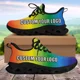 thumbnail image 1 of Zapatos de malla ligeros con cordones y estampado de bandera de Jamaica para mujer y hombre, zapatillas de plataforma con orgullo patriótico y nombre personalizado, 1 of 6
