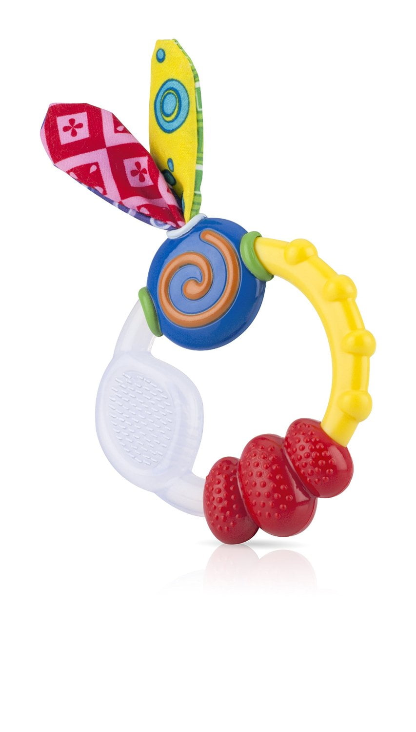 Nuby 3 Step Baby Soothing Teethers Wacky Teething Ring 3 Months 