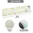 thumbnail image 5 of Bath Mat Soft Plush Non-Slip Absorbent Bathroom Rugs 39"x20" Watercolor Wildflower, 5 of 8