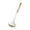 White-383, variant on Food Grade Silicone Soup Ladle Non-Stick Spatula Spoon 13.8 Inch Kitchen Utensil for Kitchen/Dining(White),Hulucky