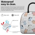 thumbnail image 3 of Mixed Breed Dog White Pattern Insulated Leakproof Lunch Box for Work, Lunch Bag for Women Men, Loncheras Para Mujer for Beach Travel Picnic Camping, 3 of 6
