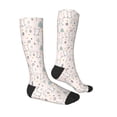 thumbnail image 3 of Picia Women Crew Soft Moisture-wicking Socks Rabbit Forest Pattern Design Cotton Socks, One Size fit All, 3 of 9