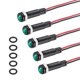 thumbnail image 1 of Uxcell 5Pcs 6mm Luz Indicadora, 110V-220V AC/DC LED Carcasa Plástica Lámpara de Señal a Prueba de Agua IP67, Verde, 1 of 6