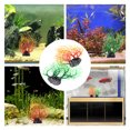 thumbnail image 1 of OULII 2Pcs Plastic Aquatic Plants Coral Tree Shape Lifelike Outlook Orange .4X8.7in, 1 of 4