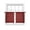 Red, variant on Boho Geometric Sheer Curtains 54 Inch Length 2 Panels Set, Simple Farmhouse Nation Abstract Motifs Voile Window Treatment Rod Pocket Short Kitchen Curtains Drapes for Bedroom 52"x54"x2