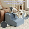 thumbnail image 3 of Dog Stairs for Small Dogs, 2-Steps Dog Ramp for Couch, Pet Stairs with Highly Supportive Foam and Non-Slip Bottom, Dog Steps for Cat & Doggie (High 11.8 Inch), 3 of 7