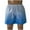 Sky Blue, variant on MIUOWANP Men's Casual Surfing Running Swimming Stretch Waist Shorts Gradient Color Drawstring Quick Dry Beach Shorts Size M(6)Green