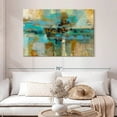 thumbnail image 2 of Elephant Stock Morning Fjord Wall Art - Horizontal Canvas Wall Art - Living Room Wall Decor - Abstract Canvas - Brown And Blue Decor By Silvia Vassileva - 48" x 32", 2 of 8