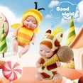 thumbnail image 4 of Haawooky 10 mini muñecas de bebé, muñecas de bebé realistas de 4 pulgadas con ropa de animales, linda muñeca pequeña para niñas y niños, cesta de Pascua, cumpleaños de San Valentín, 4 of 5