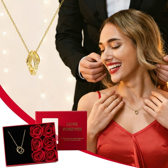 CaiYueKe Eternal Rose Gift Box Preserved Real Flower Jewelry Proposal Valentine's Day Anniversary Romantic Love Keepsake Present for Her Women Girlfriend Wife