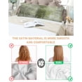 thumbnail image 4 of Sage Green Satin Pillowcase for Hair and Skin with Zipper, Soft Breathable Cooling Silk Pillow Cases, Retro Oil Painting Modern Abstract Art Aesthetics Body Pillow Covers Bed Pillows 20"x54", 4 of 6