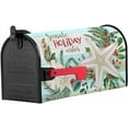 thumbnail image 2 of Coastal Christmas Mailbox Covers Magnetic Mailbox Wraps, Seaside Holiday Wishes Xmas Beach Starfish Post Letter Box Cover for Garden Yard Outdoor Decor Standard Size 21x25.5 Inch, 2 of 6
