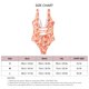 thumbnail image 5 of Traje de baño de una pieza para mujer, corte alto, cuello en V profundo, forma de U, sin espalda, acolchado, traje de baño naranja M, 5 of 5