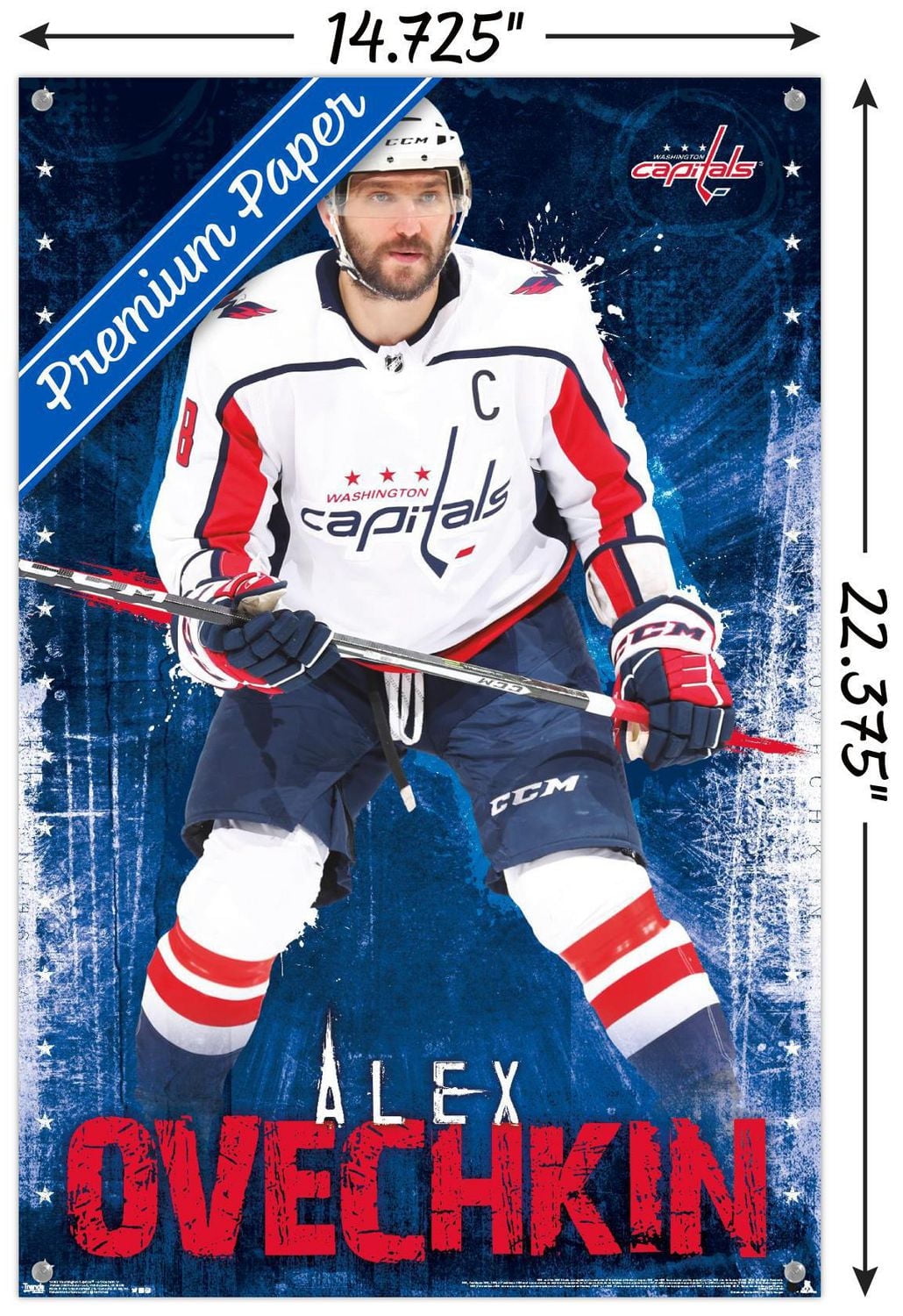 NHL Washington Capitals - Alex Ovechkin 17 Wall Poster