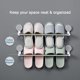 thumbnail image 5 of Organizador de Pared Multiusos para Zapatos, Toallas y Ropa con 6 Ganchos, Fácil Instalación, Color Blanco, Material ABS + Acero Inoxidable, Medidas 48.5 x 8.0 x 10.0 cm, Ideal para Ahorrar Espacio, 5 of 7
