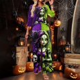 thumbnail image 2 of Two Piece Sets For Women Halloween 3/4 Sleeve Print Fall Outfits Casual Crew Neck Shirts And Pants Lounge Sets Halloween Vacation Travel Outfits, 2 of 5