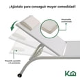 thumbnail image 3 of Camastro Exterior 2 Piezas Respaldo Reclinable Silla Playa Jardín Alberca beige, 3 of 7