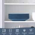 thumbnail image 5 of Homienly Wheat Straw Dinner Plate Set of 8, 9 Inch, Unbreakable Microwave Dishwasher Safe Household Tableware Alternative to Plastic, Plastic Dinner Plates, Blue, 5 of 8