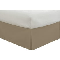 Bedding Tailored Bedskirt, Classic 14” Drop Length, Pleated Styling, Twin, Mocha