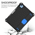 thumbnail image 2 of Allytechgroup Shockproof Case for Apple iPad A16 11th Gen 11" 2025/ iPad 10th Gen 10.9" 2022, Heavy Duty Protection Stand Hand Strap Shoulder Strap Bumper Rugged Kids Friendly Case Cover,Black+Blue, 2 of 5