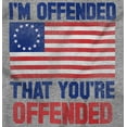 thumbnail image 2 of You're Offended USA Colonial Flag Hoodie Sweatshirt Women Men Brisco Brands M, 2 of 6