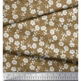 thumbnail image 2 of Soimoi Poly Georgette Fabric Leaves & Floral Artistic Print Sewing Fabric Yard 52 Inch Wide, 2 of 5